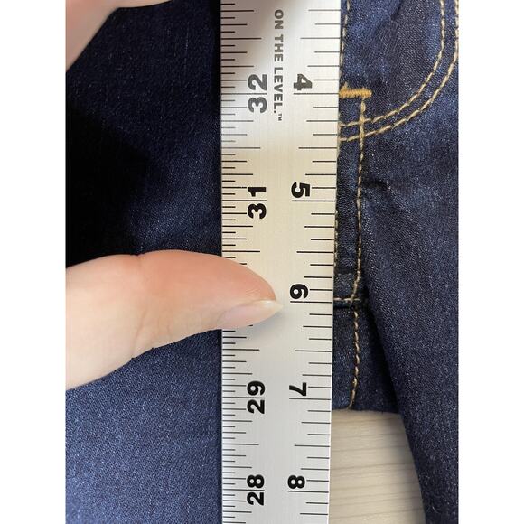 Hollister Jeans Womens 00 Blue Dark Wash Skinny Stretch Denim Classic Low Rise - Picture 5 of 16